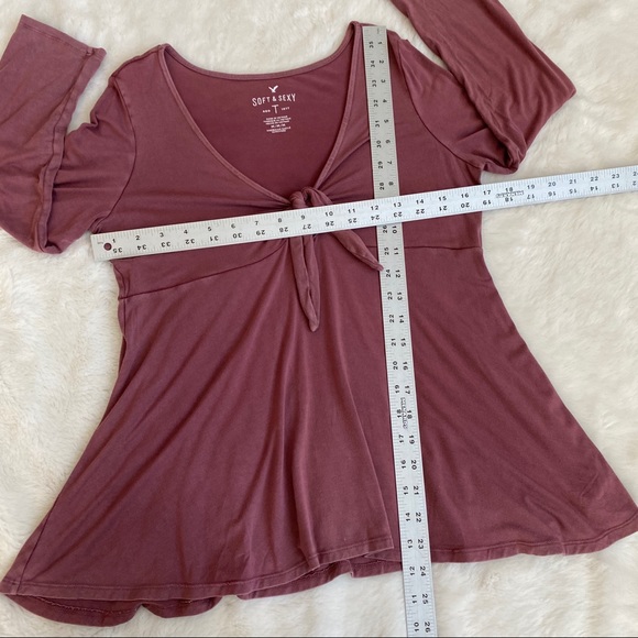 America eagle soft and sexy tie front swing top - Picture 8 of 8